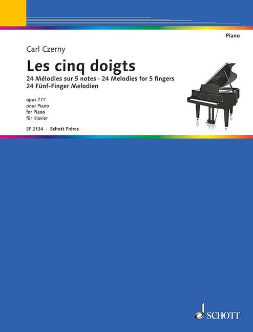 Les 5 doigts - Opus 777 CZERNY Partition Piano