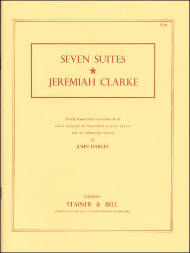 Seven Early Keyboard Suites Jeremiah Clarke Partition