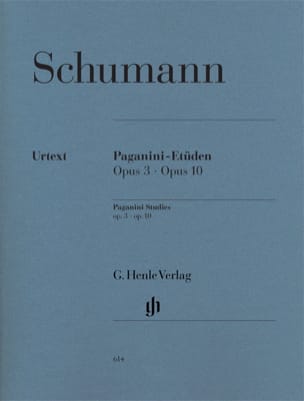 Etudes sur un thème de Paganini Opus 3 et 10 SCHUMANN Partition Piano