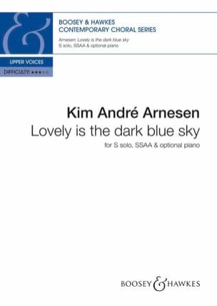 Kim André Arnesen - Lovely is the dark blue sky - Partition - di-arezzo.fr