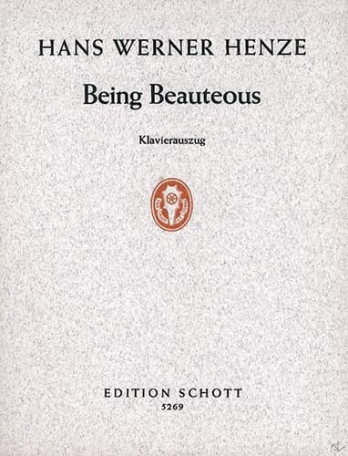 Being Beauteous Hans Werner Henze Partition
