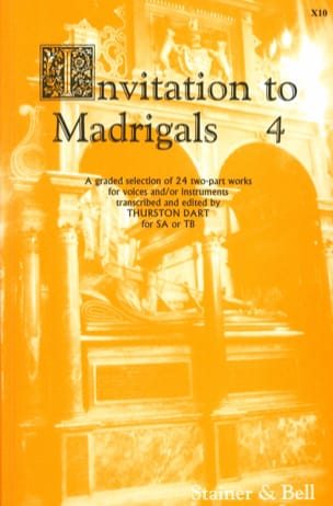 Invitation to Madrigals Volume 4 Partition Chœur