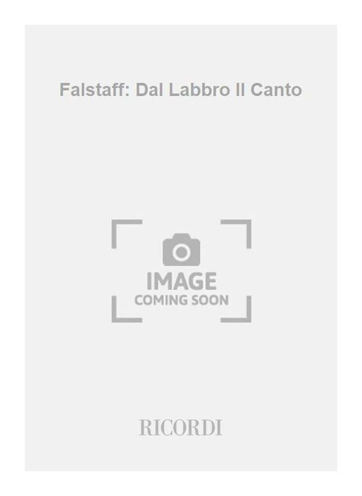 Dal Labbro il Canto. Falstaff VERDI Partition Opéras