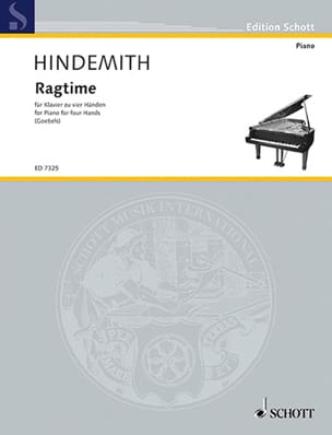 Ragtime Wohltemperiert. 4 Mains HINDEMITH Partition Piano