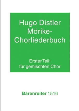 Mörike-Chorliederbuch 1938/39. Teil 1 Hugo Distler Partition Chœur