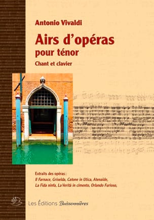 Airs d'Opéras pour Ténor VIVALDI Partition Opéras