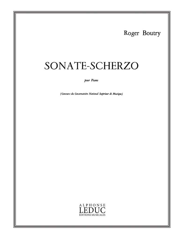 Sonate-Scherzo Roger Boutry Partition Piano