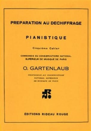 Préparation Au Déchiffrage Pianistique Volume 5 - Odette Gartenlaub