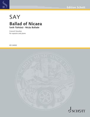 Ballad of Nicaea op. 120 Fazil Say Partition Mélodies
