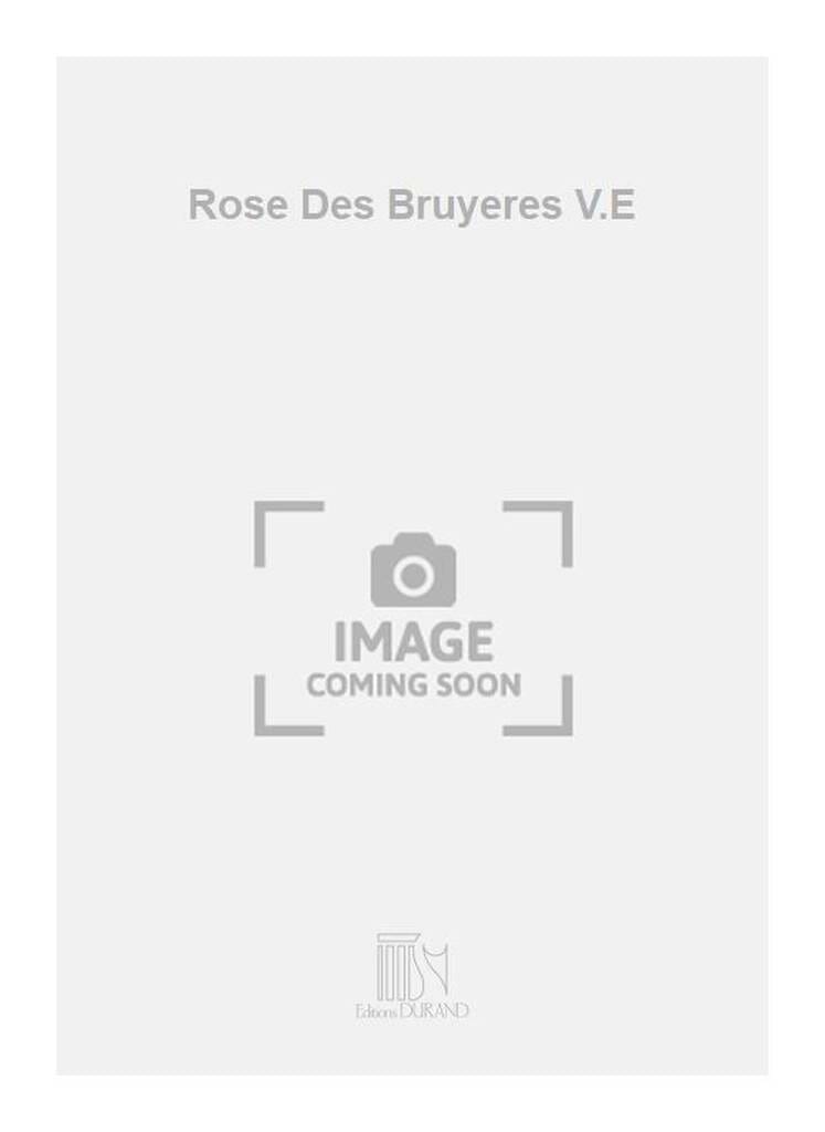 Rose des Bruyères Opus 3-3. Voix Haute SCHUBERT Partition Mélodies