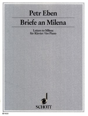 Briefe an Milena Petr Eben Partition Piano