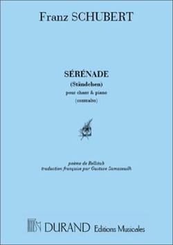 Sérénade. Voix Grave SCHUBERT Partition Mélodies