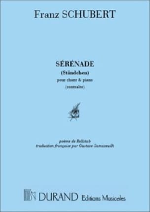 Sérénade. Voix Grave SCHUBERT Partition Mélodies