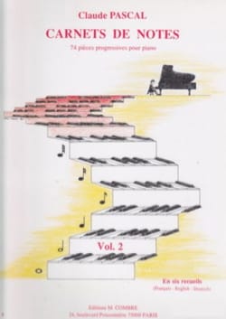 Carnets De Notes - Volume 2 Claude Pascal Partition Piano
