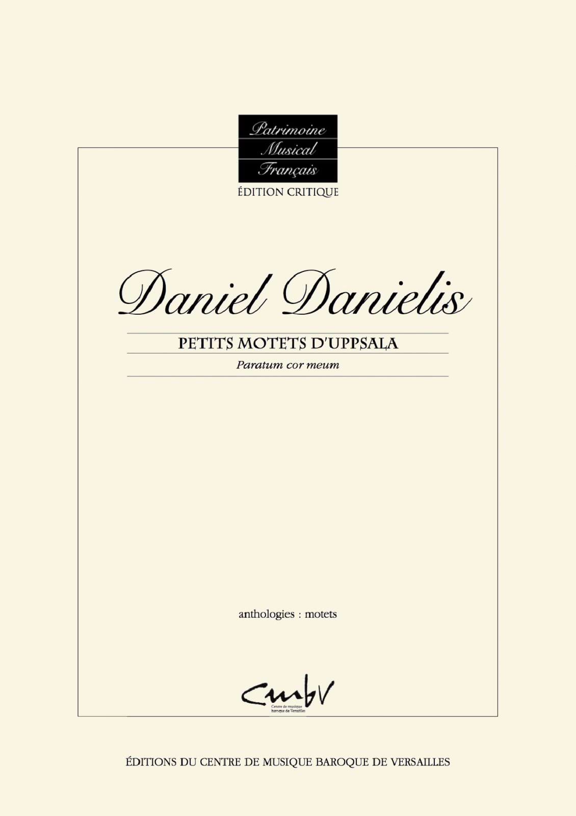 Paratum Cor Meum. Kit de Concert Daniel Danielis Partition