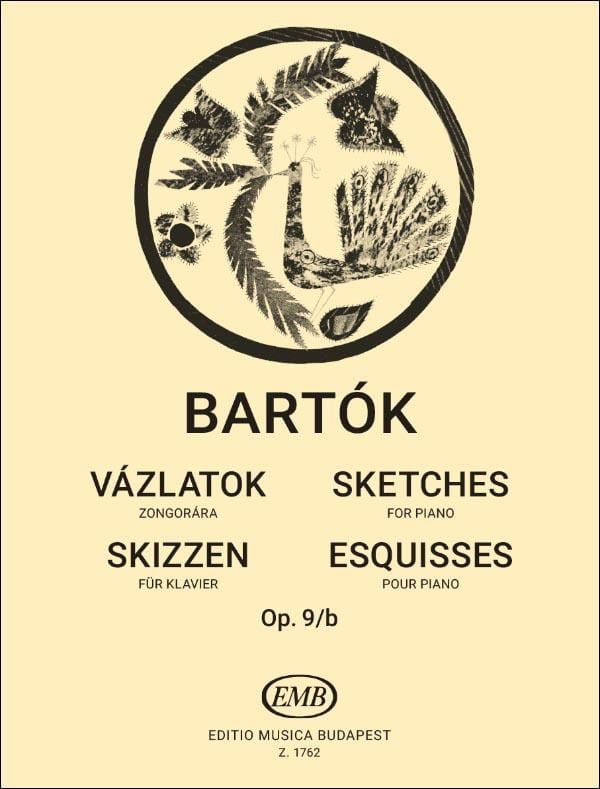 Esquisses Opus 9b. BARTOK Partition Piano