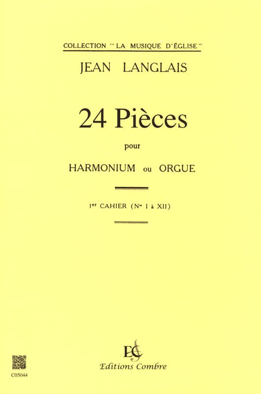 24 Pièces Opus 6. 1er cahier Jean Langlais Partition Orgue