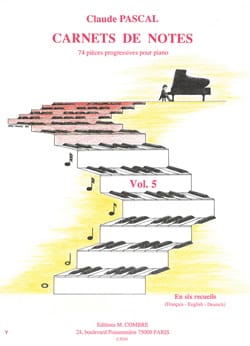 Carnets de Notes Volume 5 Claude Pascal Partition Piano