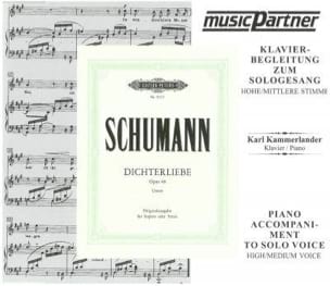 Dichterliebe Opus 48. Voix Haute. CD SCHUMANN Partition Mélodies