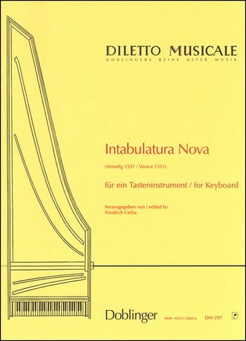 Intabulatura Nova Partition Clavecin