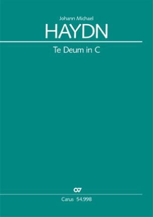 Te Deum En Ut. hob 23c-1 Michael HAYDN Partition Chœur