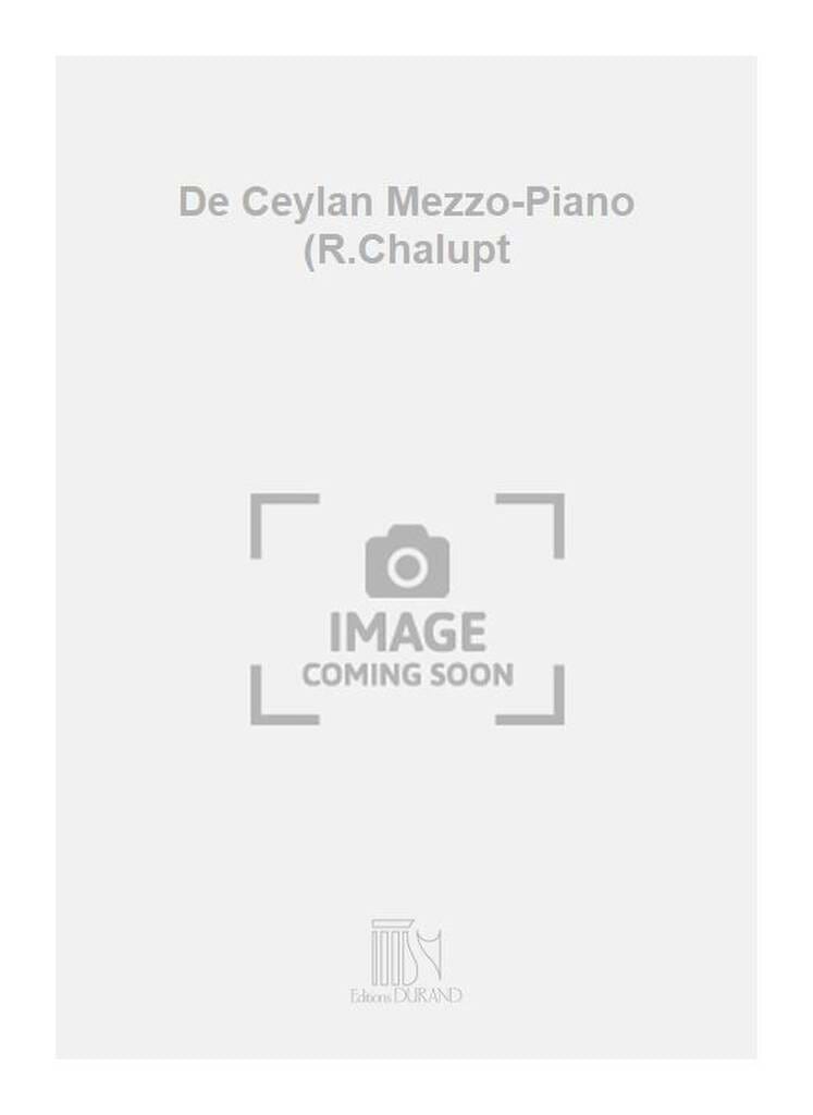 De Ceylan Louis Aubert Partition Mélodies