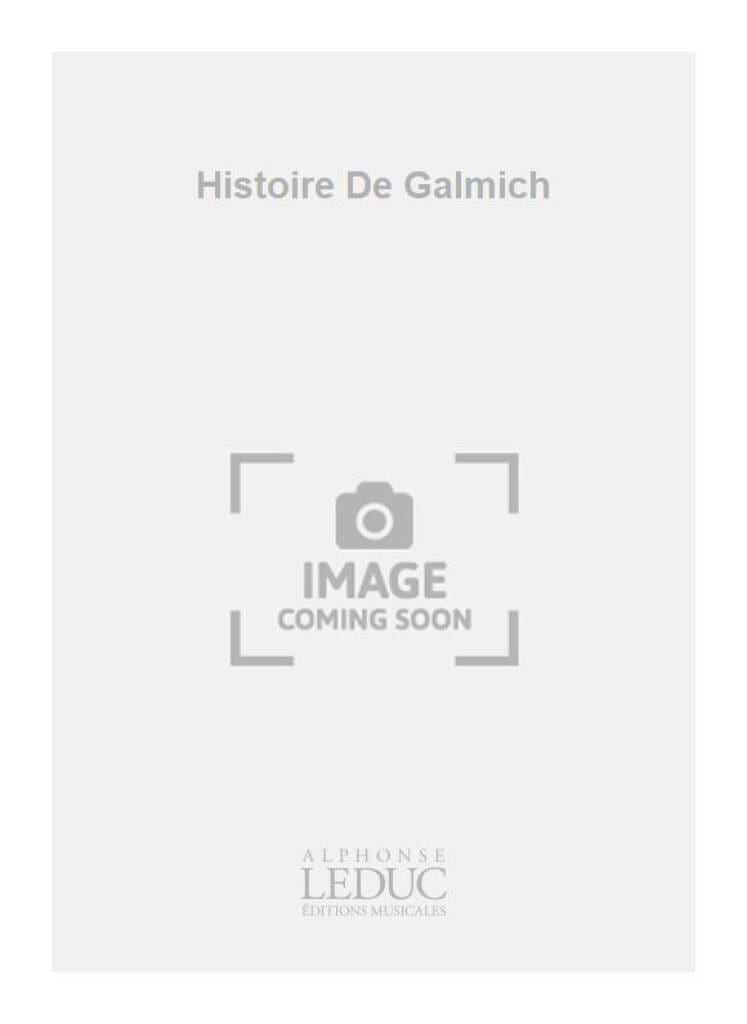 Histoire de Galmich Adrienne Clostre Partition Piano