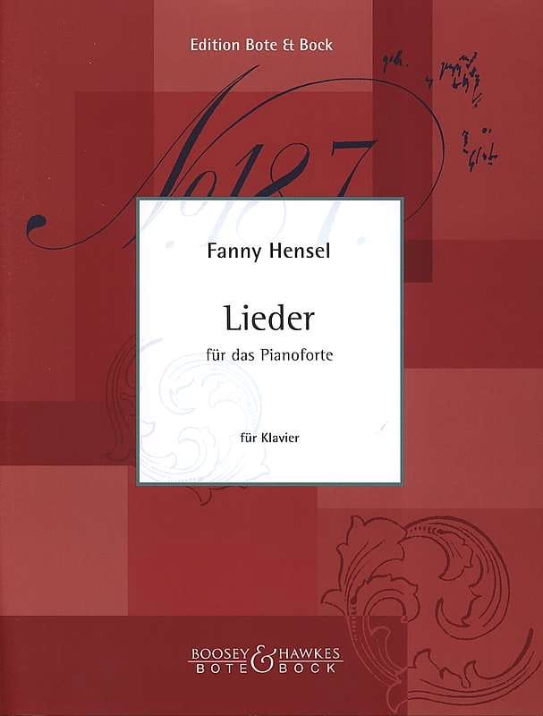 Lieder - Piano Fanny Hensel-Mendelssohn Partition Piano