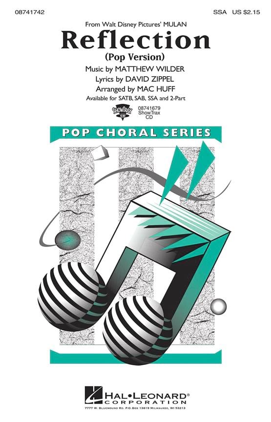 Reflection Pop Version Matthew Wilder Partition Chœur