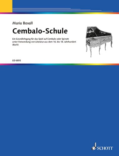Cembalo-Schule Maria Boxall Partition Clavecin