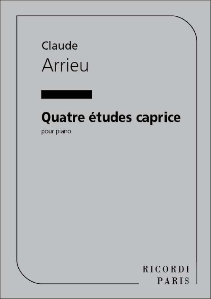 4 Etudes Caprice Piano Arrieu Claude Partition