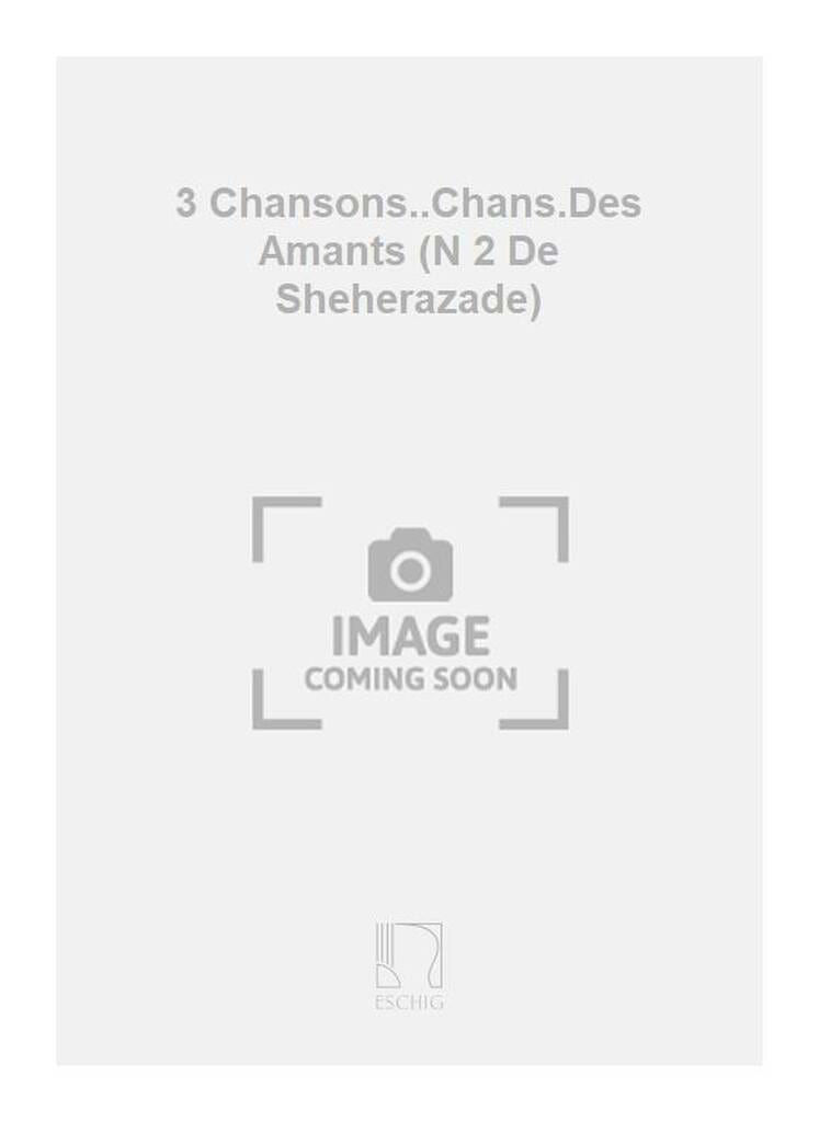Chanson des Beaux Amants Sylvio Lazzari Partition Mélodies