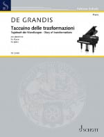 Taccuino delle trasformazioni Grandis Renato De Partition Piano