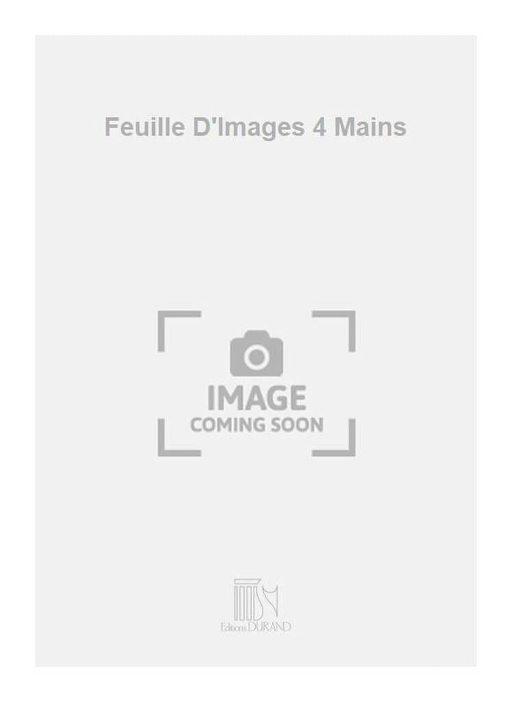 Feuille d'images. 4 mains Louis Aubert Partition Piano