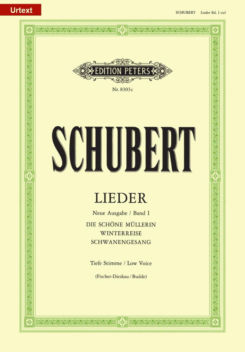 Lieder Volume 1 - Voix Grave - Fischer-Dieskau - SCHUBERT - Partition