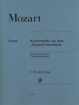 Piano pieces from the Nannerl music book MOZART Partition Piano