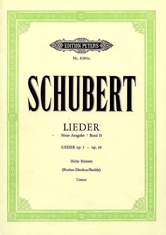 Lieder Volume 2 - Voix Haute - Fischer-Dieskau - SCHUBERT - Partition