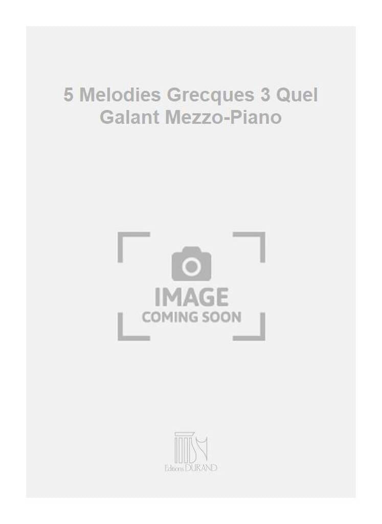 Quel Galant - RAVEL - Partition - Mélodies
