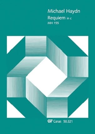 Requiem En Ut Mineur Mh 155. XL Format Michael HAYDN Partition Chœur