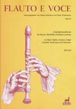 Flauto E Voce. Volume 13 Partition Flûte à bec