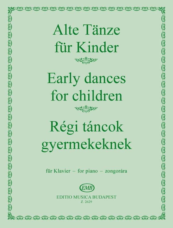 Alte tanze für Kinder - Partition - Piano