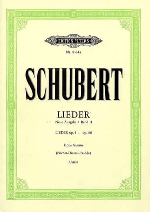 Lieder Volume 2 - Voix Moyenne - Fischer-Dieskau - SCHUBERT