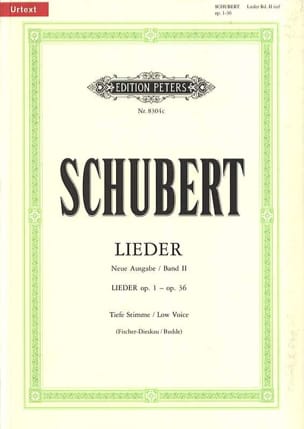 Lieder Volume 2 - Voix Grave - Fischer-Dieskau - SCHUBERT - Partition