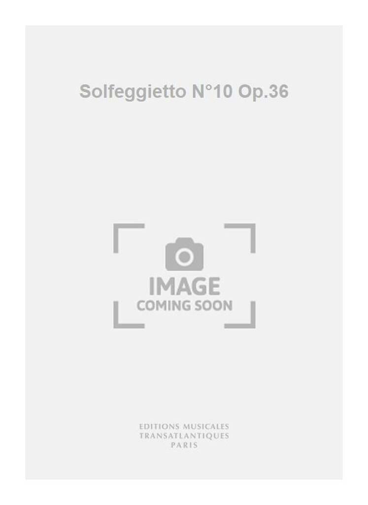 Solfeggietto N°10 Claude Ballif Partition Clavecin