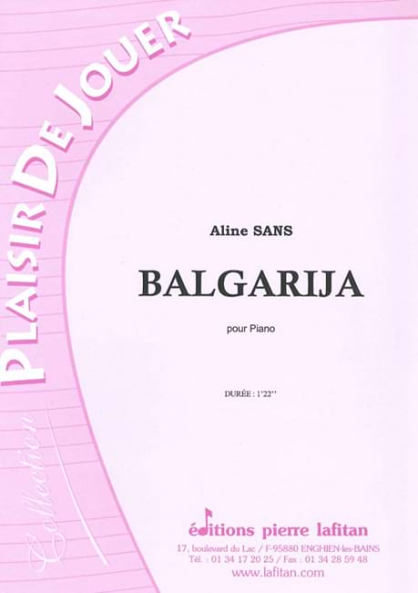 Balgarija Aline Sans Partition Piano