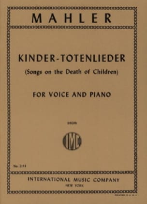Kindertotenlieder - Voix Haute MAHLER Partition Mélodies