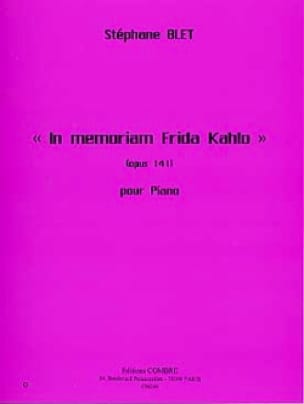 In Memoriam Frida Kahlo Stéphane Blet Partition Piano