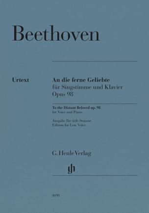 An die Ferne Geliebte - Opus 98. Voix Grave - BEETHOVEN - Partition