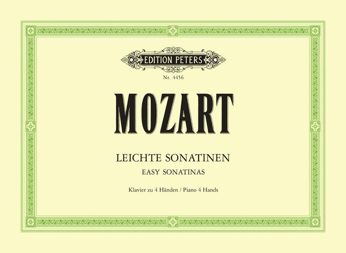 Leichte sonatinen. 4 Mains MOZART Partition Piano