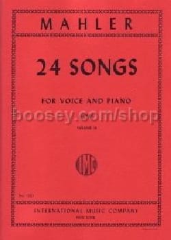 24 Songs Volume 3 Voix Grave MAHLER Partition Mélodies